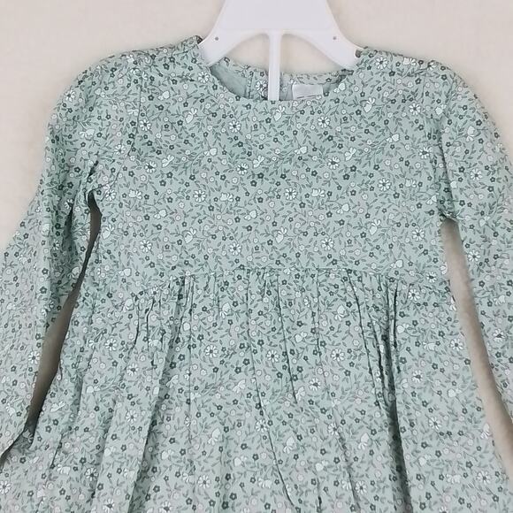 Carters Baby Set 24mo Green Pink Dress Leggings Layette Cotton Floral Print - Picture 6 of 15